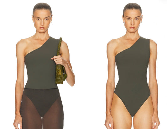Eaves Army Green Jino Bodysuit BNWT XS