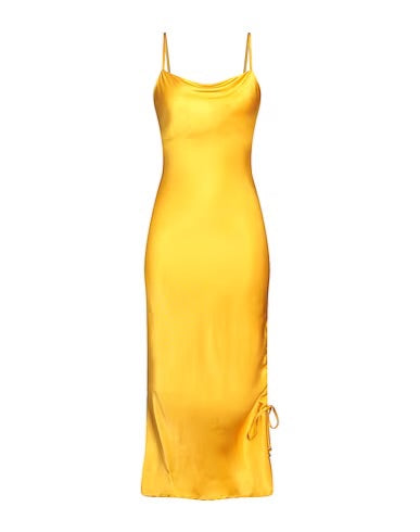 Pinko Long Dress in Golden Yellow - Size M