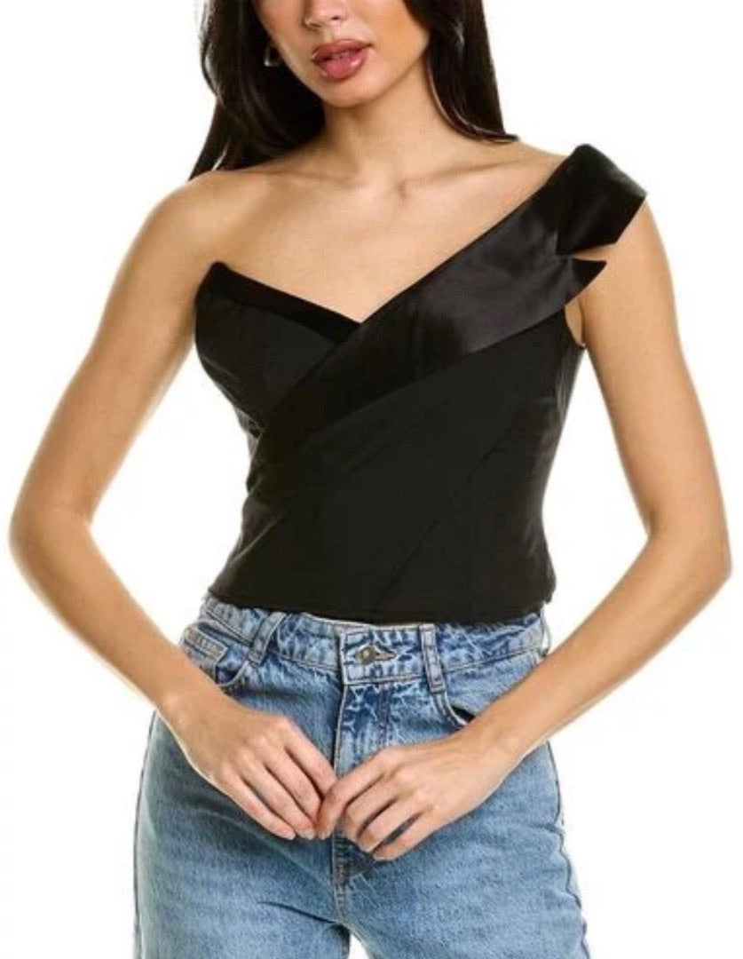 RTA Black Corset Top - Size 6