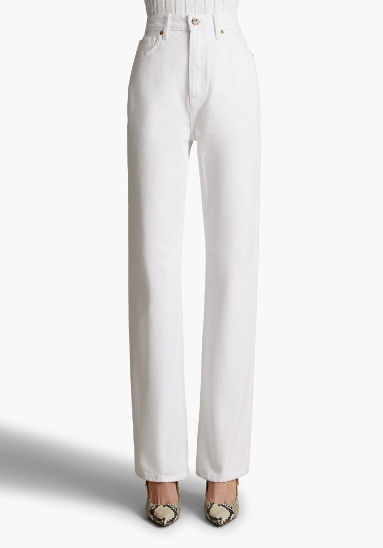 Khaite Danielle Jeans in White - Size 26