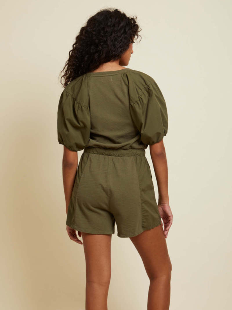 Nation LTD Garner Combo Romper in Ivy BNWT - Size XS