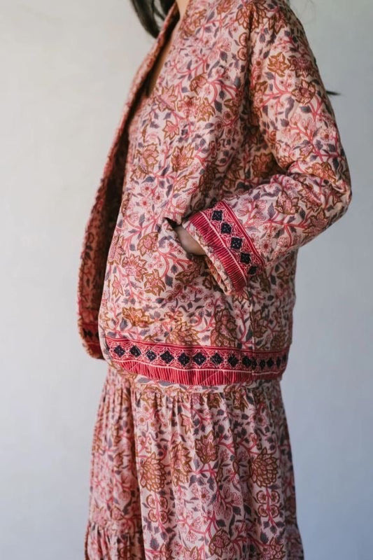 Natalie Martin Nina Quilted Open Jacket - Size XS