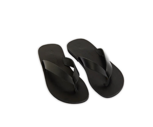 Maria Farro LEX Flip Flop in Black Leather - Size 38