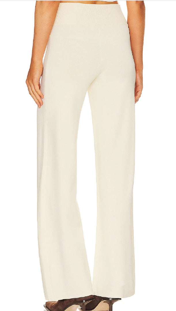 L'Acadmie Rita Knit Pants in Chalk - Size Small (Fits like an XS)