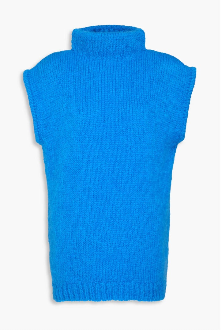 Tibi Mohair-blend Turtleneck Vest - Size XS