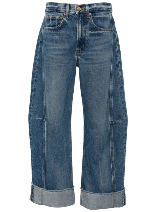 B Sides Relaxed Lasso Wide-Leg Jeans - Size 26