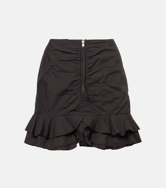 Isabel Marant Etoile Breenea Ruffled Cotton Miniskirt - Size 36