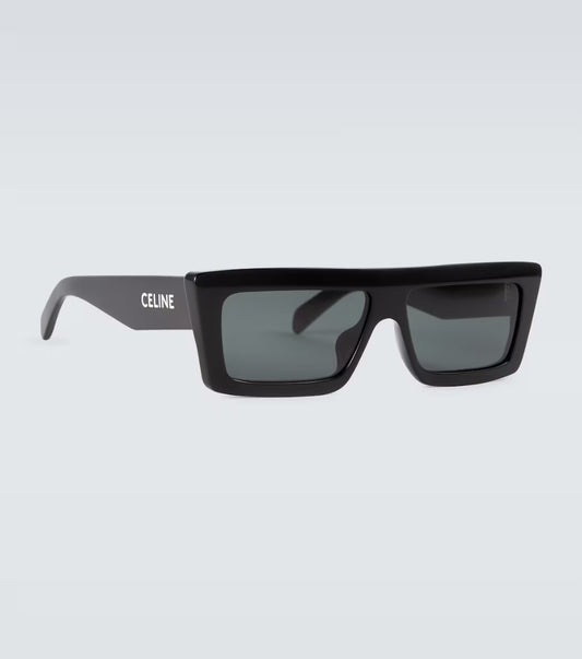 Celine Flat-Brow Acetate Sunglasses