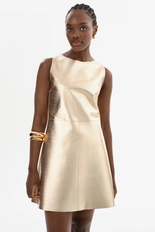 La Marque LOZANA | REVERSIBLE LEATHER DRESS - Size XS