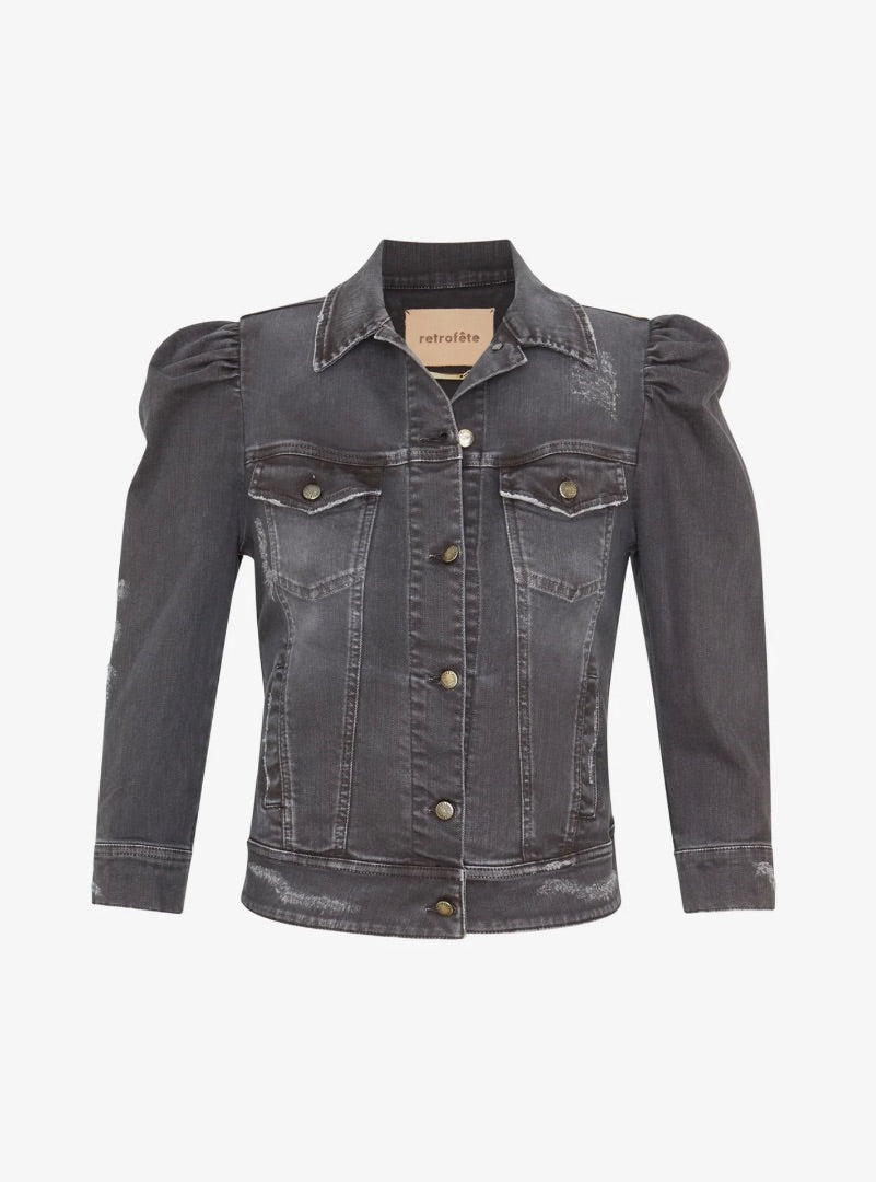 Retrofete Ada Denim Jacket Faded Black S