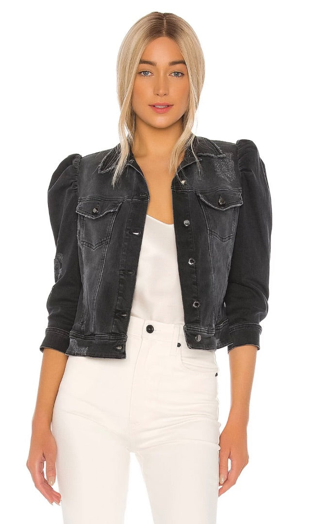 Retrofete Ada Denim Jacket Faded Black S