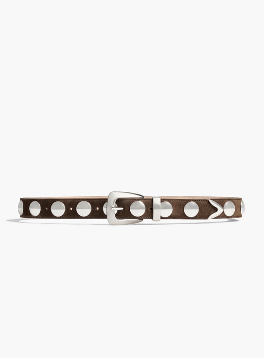 Khaite Benny Belt With Studs in Ebono BNWT - Size 80