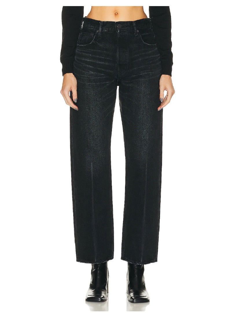 Moussy Vintage Murrieta Wide Straight Leg Jeans - Size 26