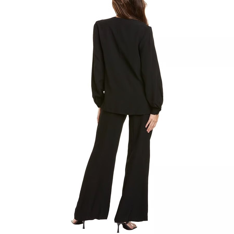 Staud Catch Crepe Jumpsuit in Black - Size 8 (Brand New)