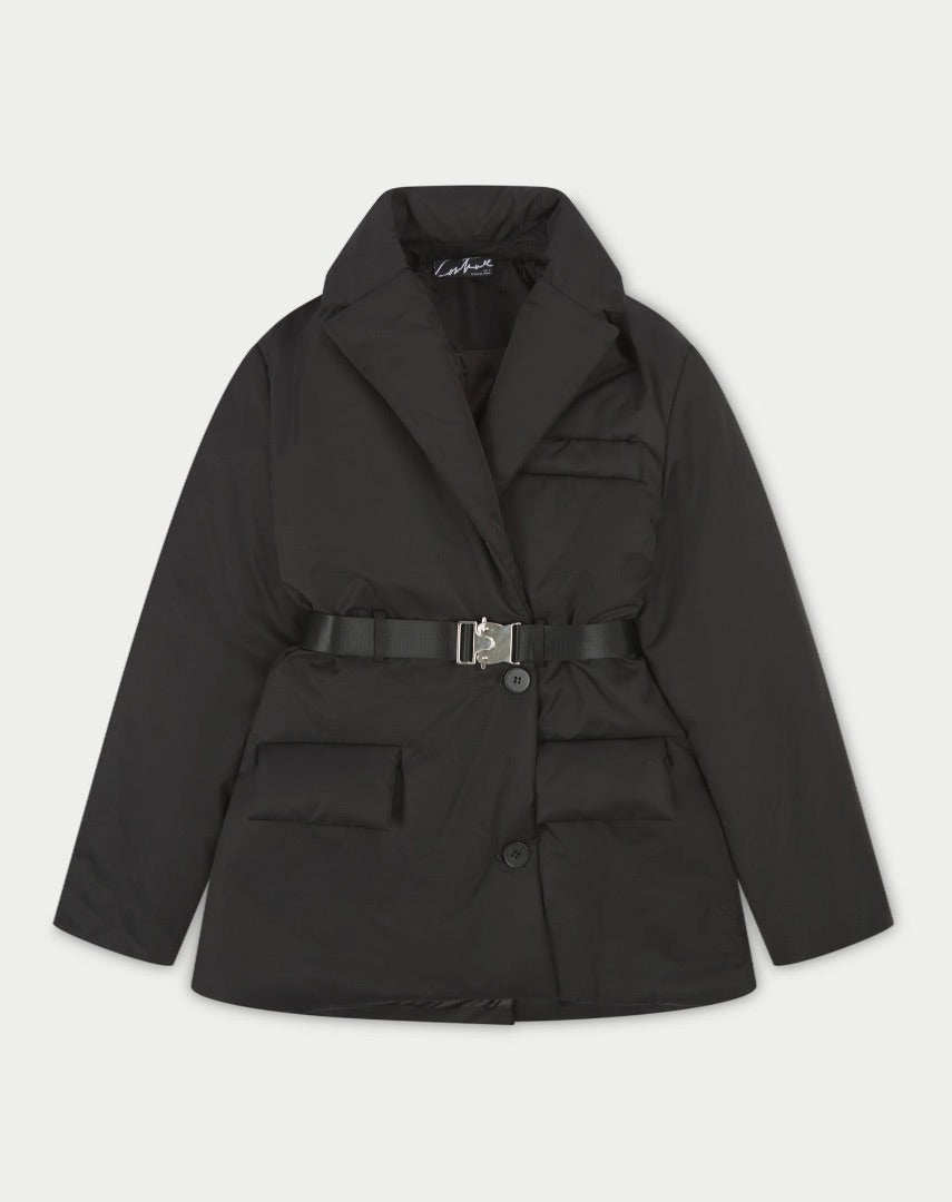 The Couture Club Nylon Padded Blazer Coat - UK 6 (Small)