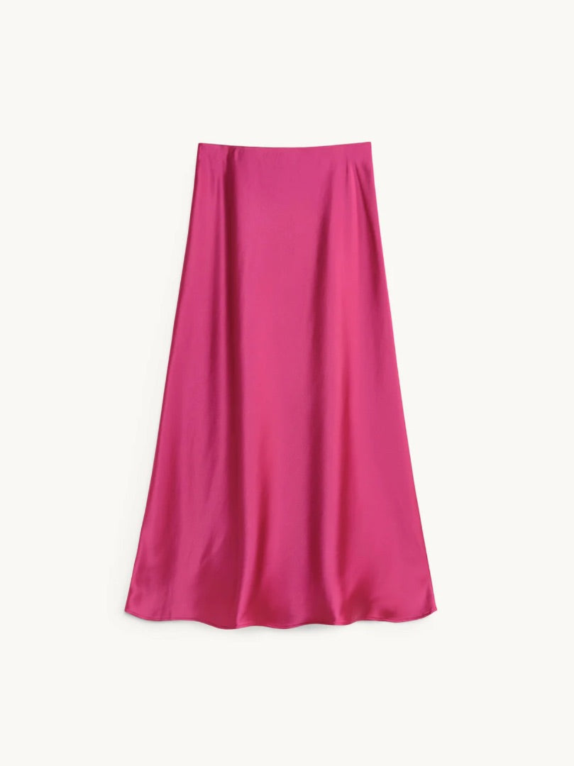 By Malene Birger Regie Top & Boshan Satin Midi Skirt Set - Size 32