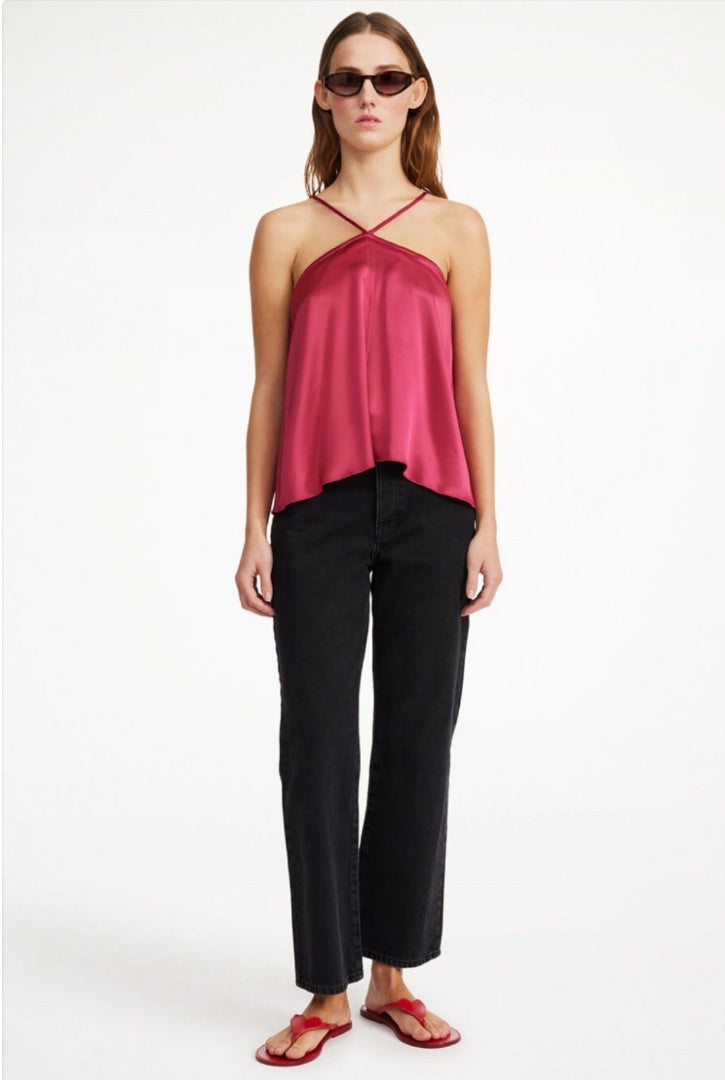By Malene Birger Regie Top & Boshan Satin Midi Skirt Set - Size 32