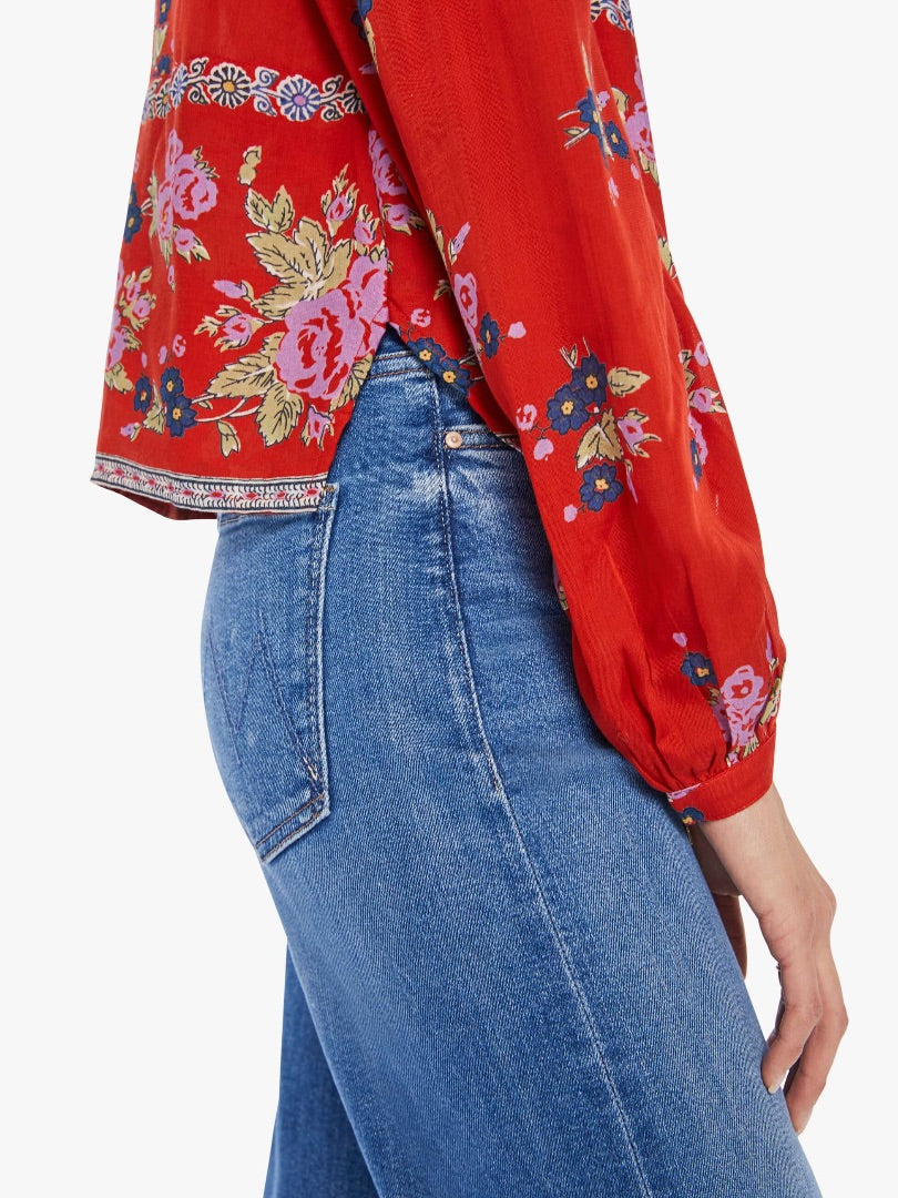 Alix Of Bohemia Annabel Shirt - Red Carmine - Size XS