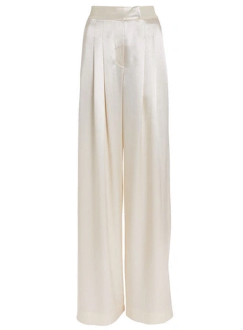 Veronica Beard Athens Satin Dickey Jacket (Size 4) & Noel Pant (Size 2, hemmed) Set