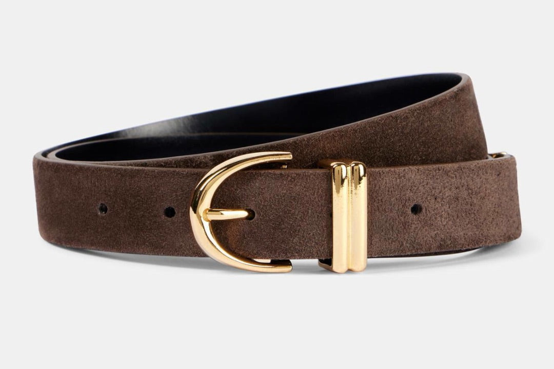 Khaite Bambi Suede Belt - Size 80