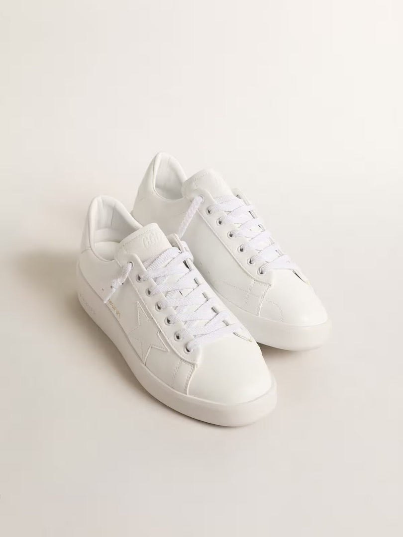 Golden Goose Women’s Bio-Based Purestar White Star Sneakers - Size 37