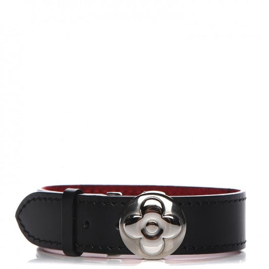Louis Vuitton Mat Monogram Wish Bracelet in Black XS