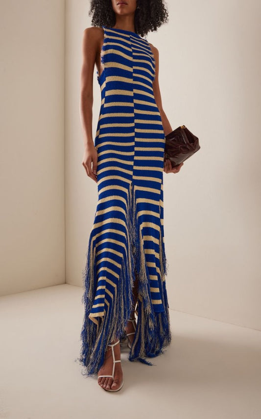 Proenza Schouler Yves Dress in Cobalt Multi-2 BNWT - Size L
