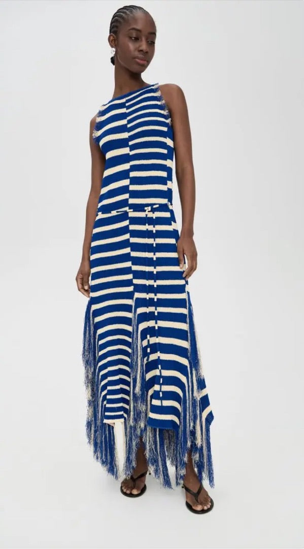 Proenza Schouler Yves Dress in Cobalt Multi-2 BNWT - Size L