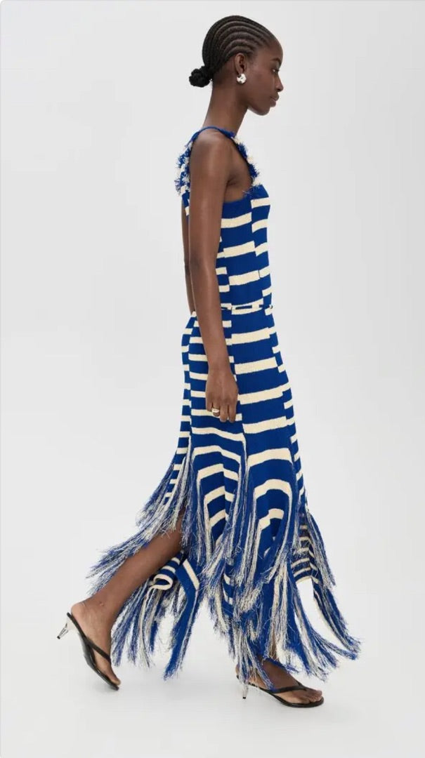 Proenza Schouler Yves Dress in Cobalt Multi-2 BNWT - Size L