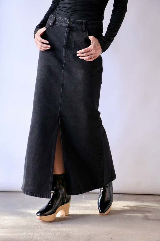 Tibi Denim Maxi Skirt Size 27