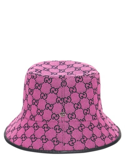 Gucci GG Pink Canvas Bucket Hat - Size S
