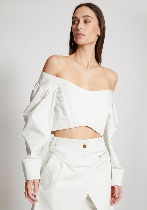 Dion Lee Convex Bustier Off The Shoulder Top - Size US 4