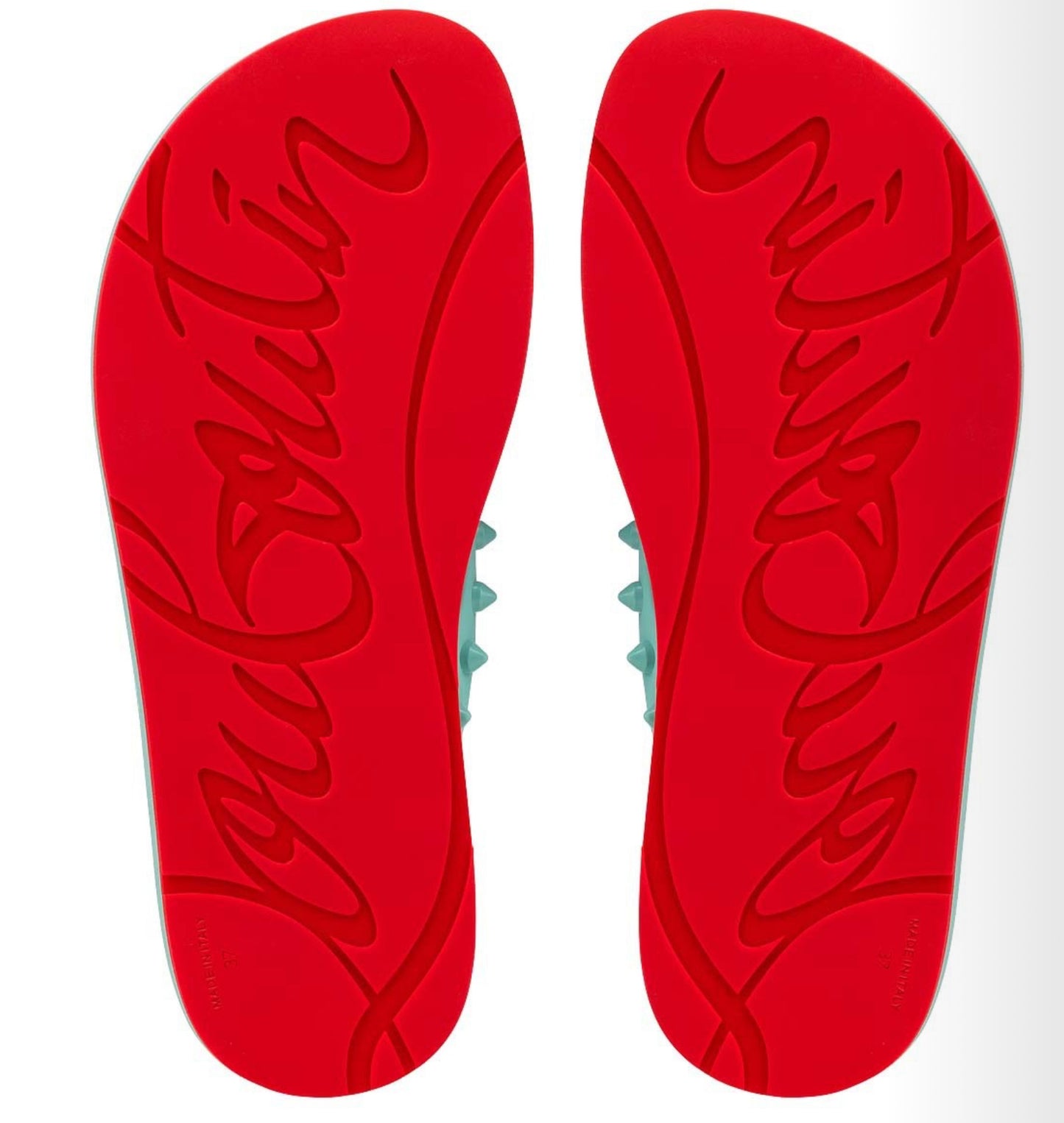 Christian Louboutin Loubi  Flip Donna Flats - Size 37