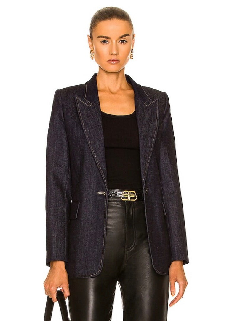 Nili Lotan Denim Blazer 0