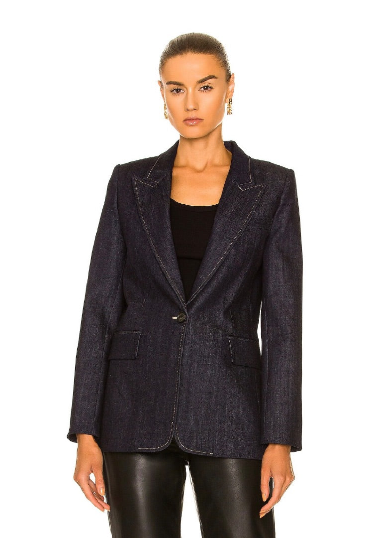 Nili Lotan Denim Blazer 0