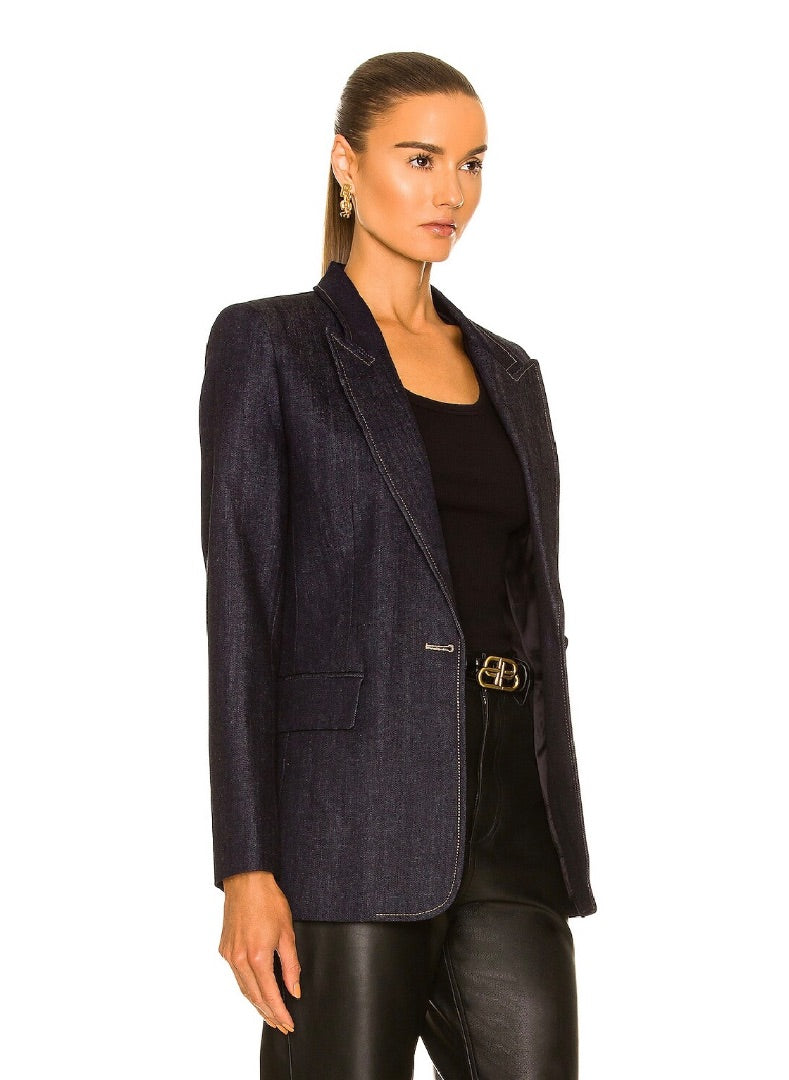 Nili Lotan Denim Blazer 0