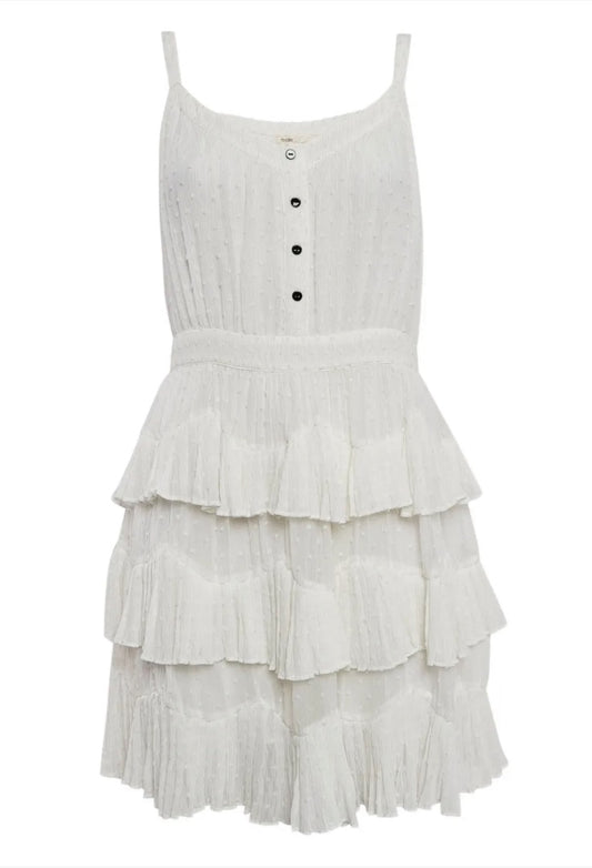 Maje Tiered Button Dress - Size 1