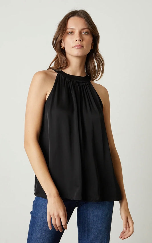 Velvet By Graham & Spencer Crystal Top - Black S