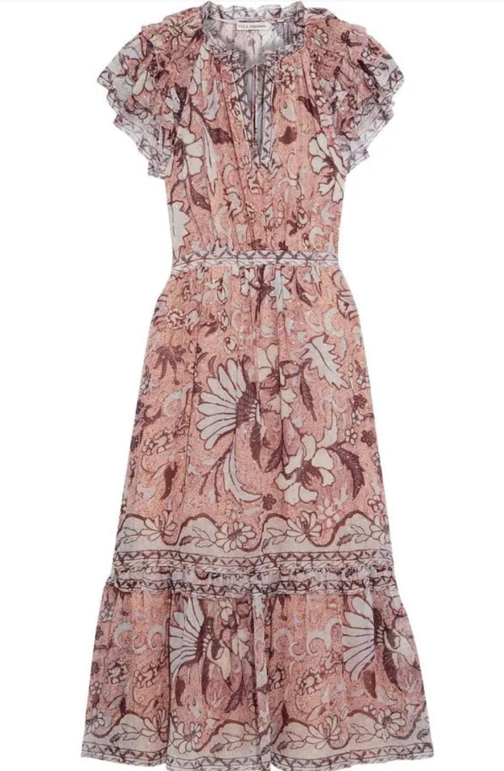 Ulla Johnson Celestia Floral Midi Dress - Size 2
