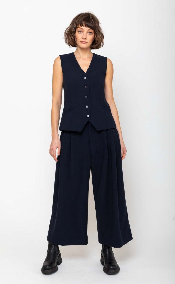 Rachel Comey Serie Vest & Walcott Pants Set in Navy - Size 0 (XS)
