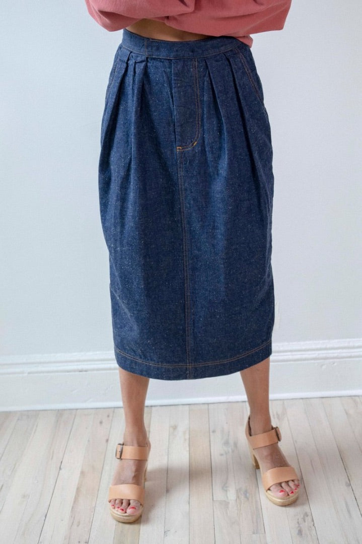 Rachel Comey Danziger Skirt in Raw Indigo - Size 2