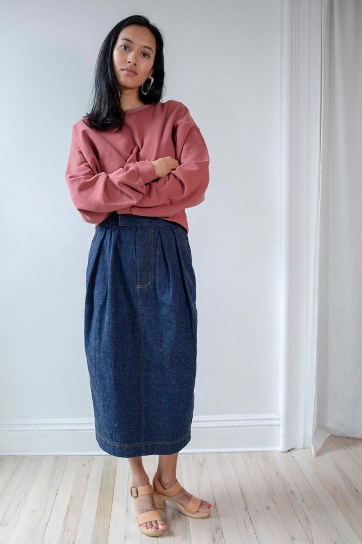 Rachel Comey Danziger Skirt in Raw Indigo - Size 2