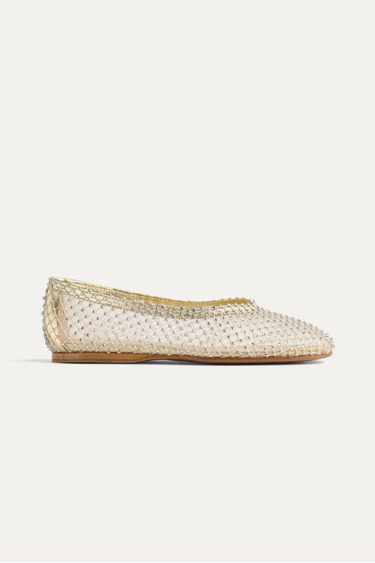 Forte Forte Mesh Ballerina Flats - Size 36 (Fits 36.5/7)
