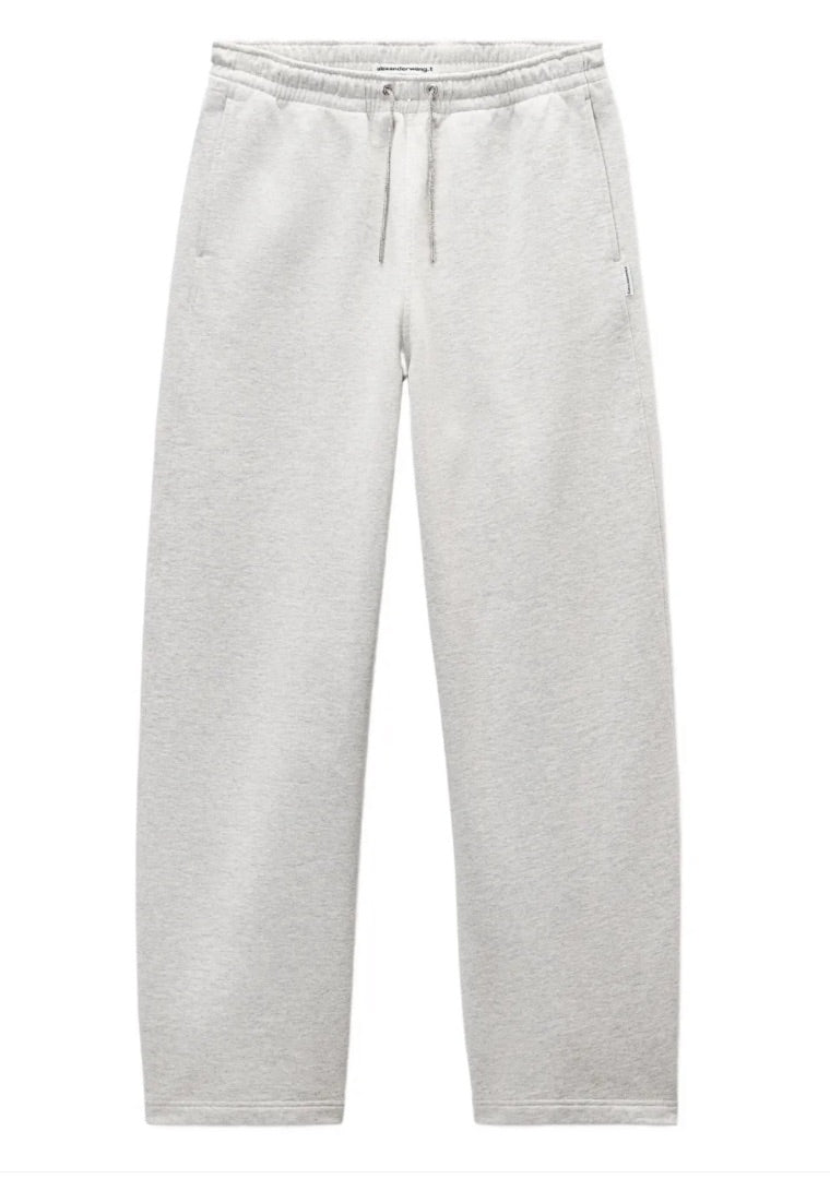 Alexander Wang Zip Up Hoodie & Mid Rise Sweatpant With Rhinestone Drawcord SET (Like New) - Size XS