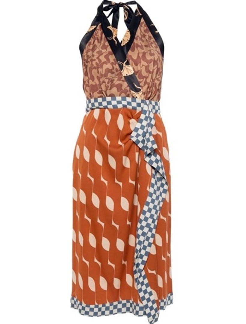 Dries Van Noten Silk-Blend Dress - Size 38