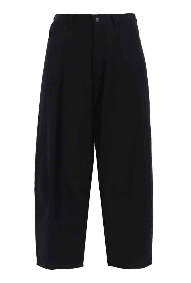 Y’s Black Cotton Twill Pants - Size 1
