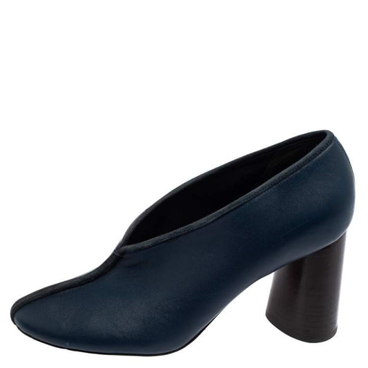 Celine Navy Leather Heels - Size 37.5