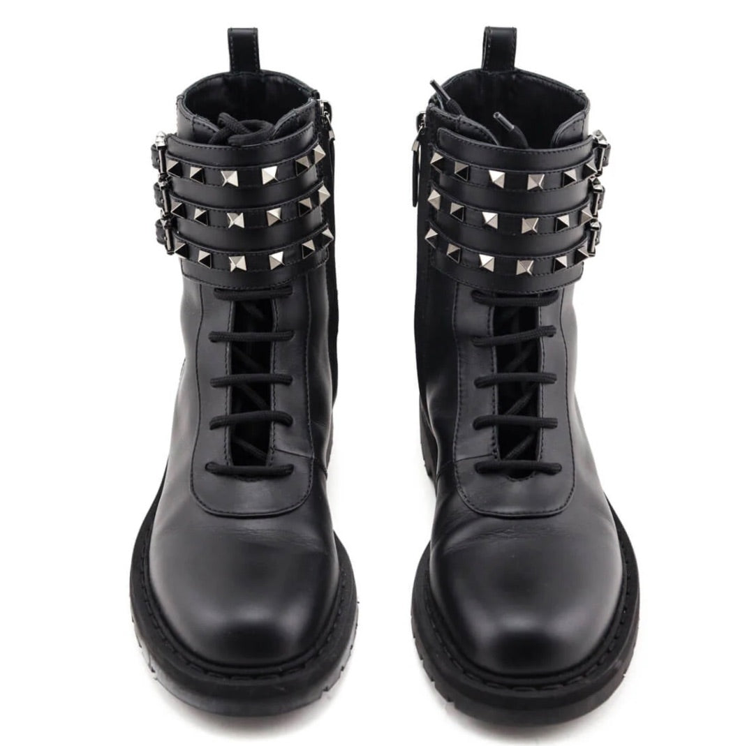 Valentino Rockstud Combat Boot 39