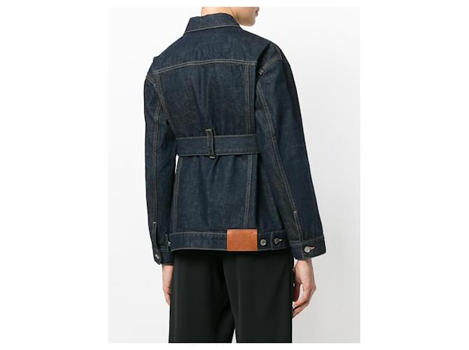 Golden Goose Deluxe Brand Oversized Viola Belted Denim Jacket - Size Small