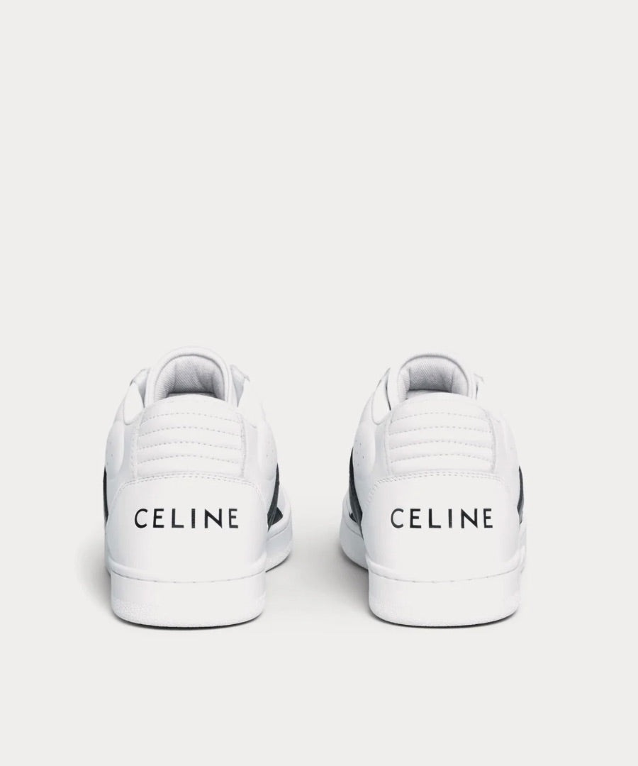 Celine Patent Sparkle optic white black mid top 37